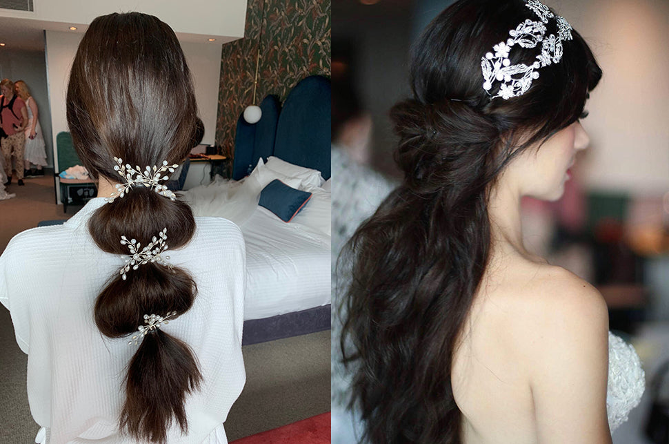 Sleek bridal hairstyle bun - ShaadiWish