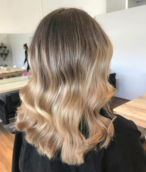 Beige and Dark Blonde Hair Extension